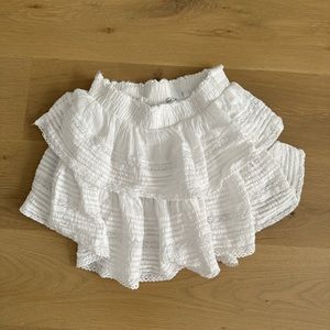aerie rock n ruffle mini skirt